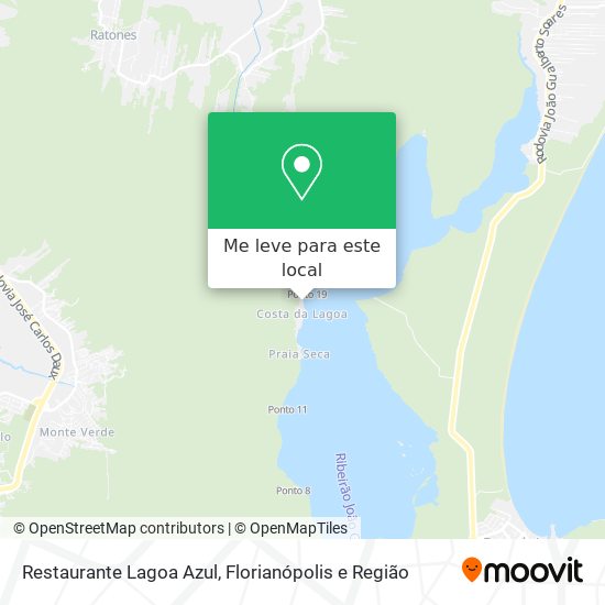 Restaurante Lagoa Azul mapa