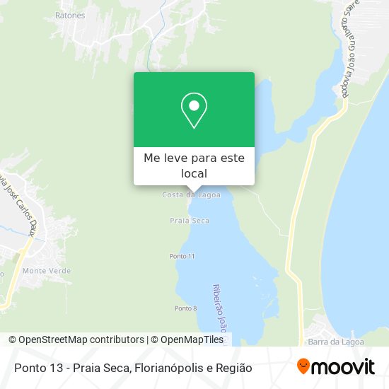 Ponto 13 - Praia Seca mapa