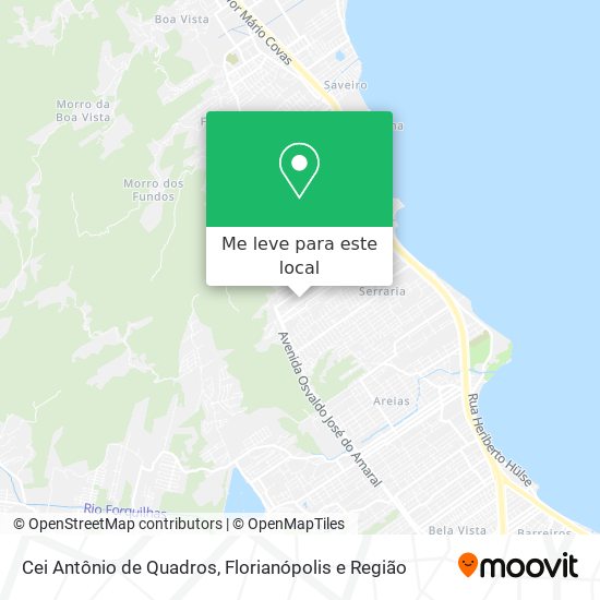 Cei Antônio de Quadros mapa