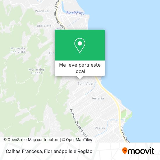 Calhas Francesa mapa