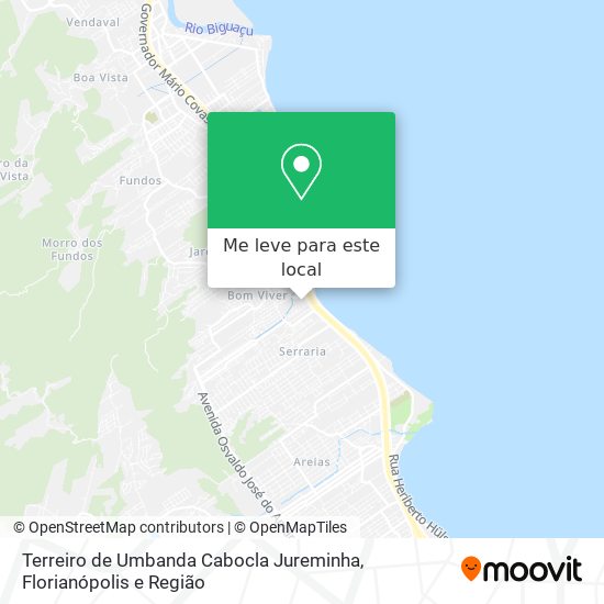 Terreiro de Umbanda Cabocla Jureminha mapa