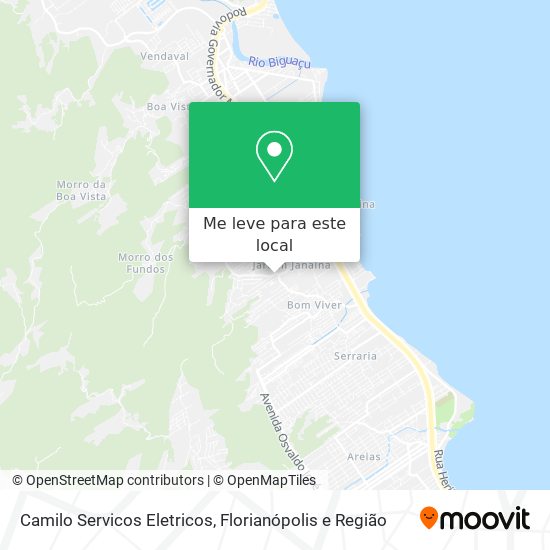 Camilo Servicos Eletricos mapa