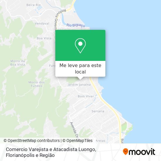 Comercio Varejista e Atacadista Luongo mapa