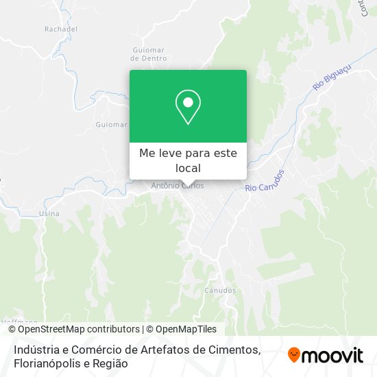 Indústria e Comércio de Artefatos de Cimentos mapa