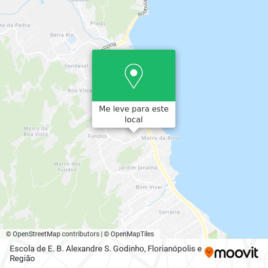 Escola de E. B. Alexandre S. Godinho mapa