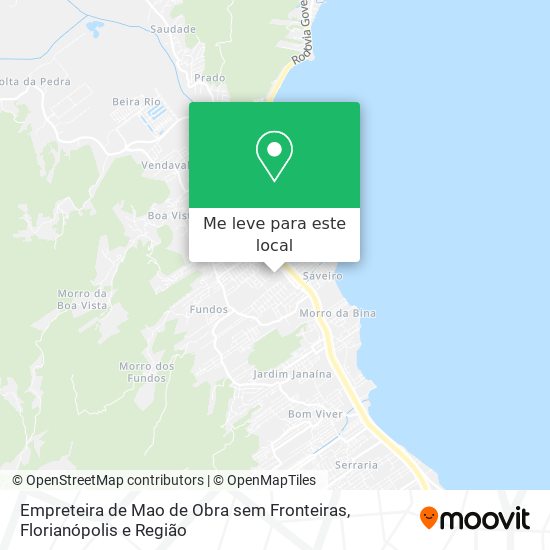 Empreteira de Mao de Obra sem Fronteiras mapa