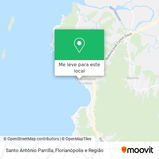 Santo Antônio Parrilla mapa