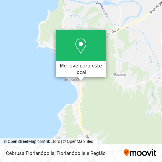 Cebrusa Florianópolis mapa