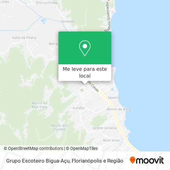 Grupo Escoteiro Bigua-Açu mapa