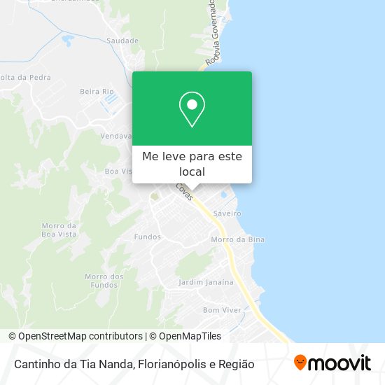 Cantinho da Tia Nanda mapa