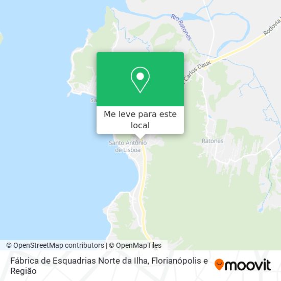 Fábrica de Esquadrias Norte da Ilha mapa