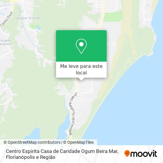 Centro Espirita Casa de Caridade Ogum Beira Mar mapa