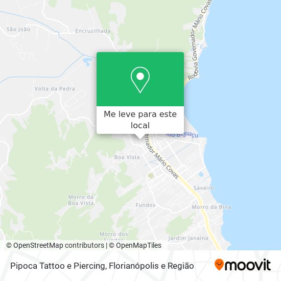 Pipoca Tattoo e Piercing mapa