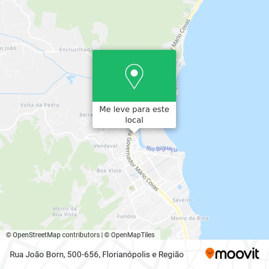 Rua João Born, 500-656 mapa