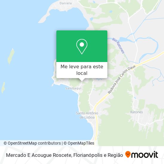 Mercado E Acougue Roscete mapa