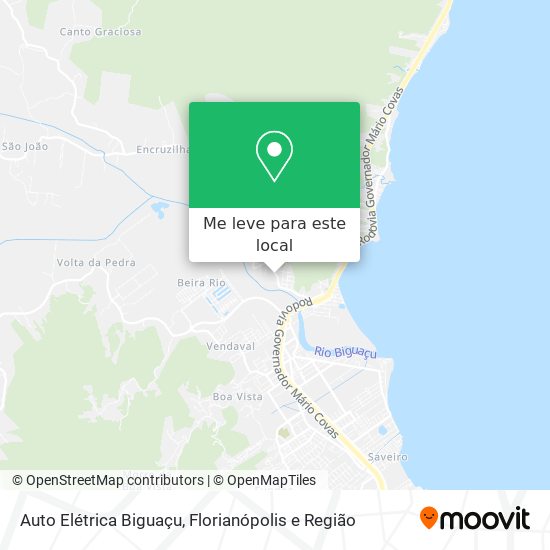 Auto Elétrica Biguaçu mapa