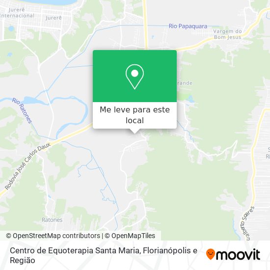 Centro de Equoterapia Santa Maria mapa