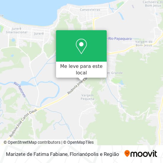 Marizete de Fatima Fabiane mapa