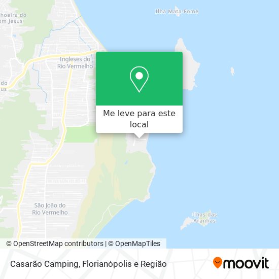 Casarão Camping mapa