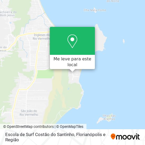 Escola de Surf Costão do Santinho mapa