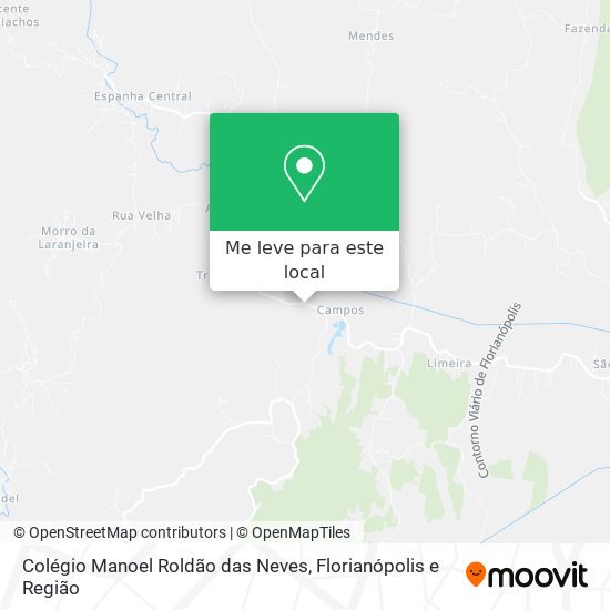 Colégio Manoel Roldão das Neves mapa