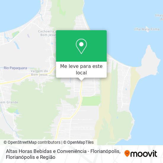 Altas Horas Bebidas e Conveniência - Florianópolis mapa