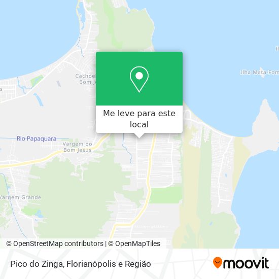 Pico do Zinga mapa