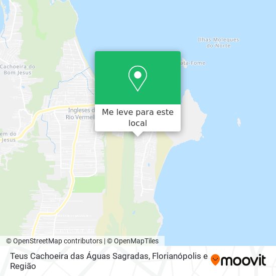 Teus Cachoeira das Águas Sagradas mapa
