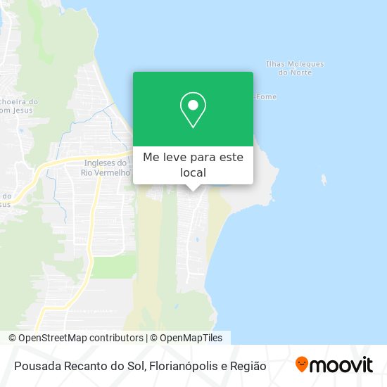 Pousada Recanto do Sol mapa