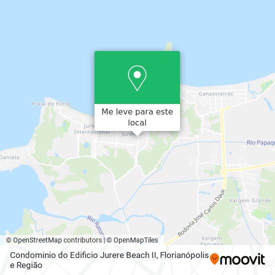 Condominio do Edificio Jurere Beach II mapa