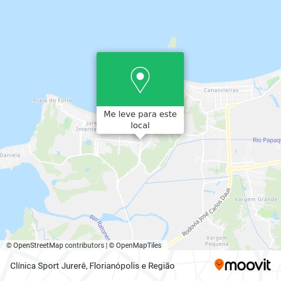 Clínica Sport Jurerê mapa