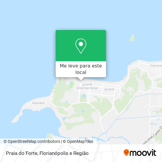 Praia do Forte mapa