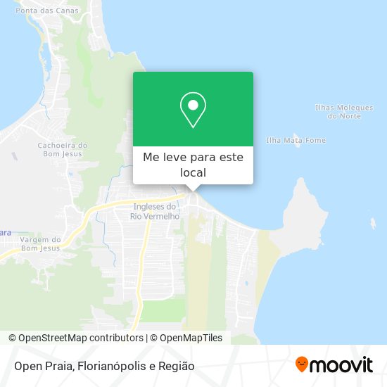 Open Praia mapa