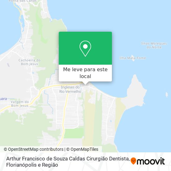 Arthur Francisco de Souza Caldas Cirurgião Dentista mapa
