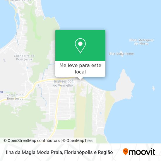 Ilha da Magia Moda Praia mapa
