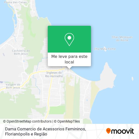 Dama Comercio de Acessorios Femininos mapa