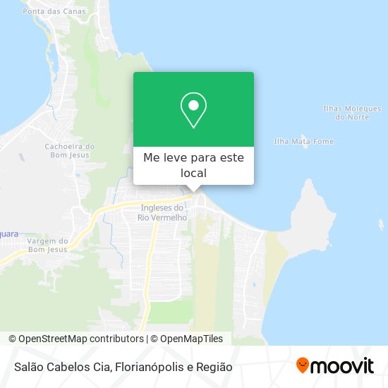 Salão Cabelos Cia mapa
