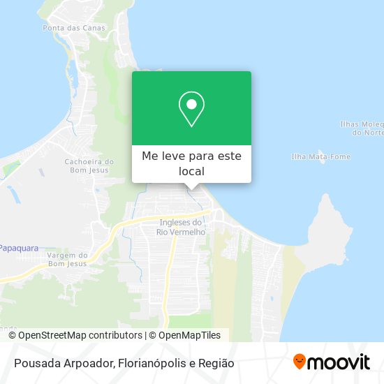 Pousada Arpoador mapa