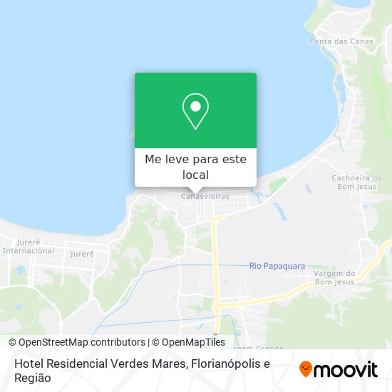 Hotel Residencial Verdes Mares mapa