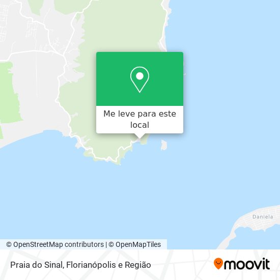 Praia do Sinal mapa