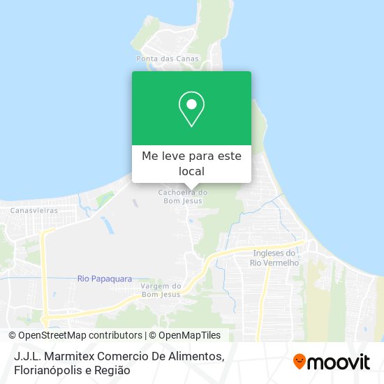 J.J.L. Marmitex Comercio De Alimentos mapa