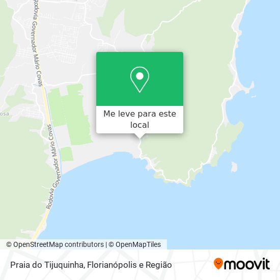 Praia do Tijuquinha mapa