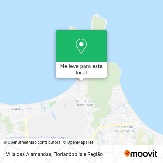 Villa das Alamandas mapa