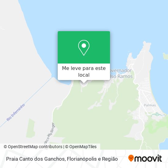 Praia Canto dos Ganchos mapa