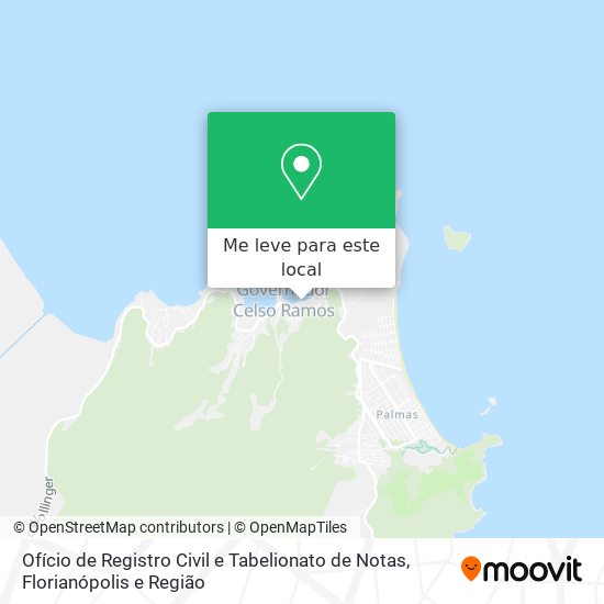 Ofício de Registro Civil e Tabelionato de Notas mapa
