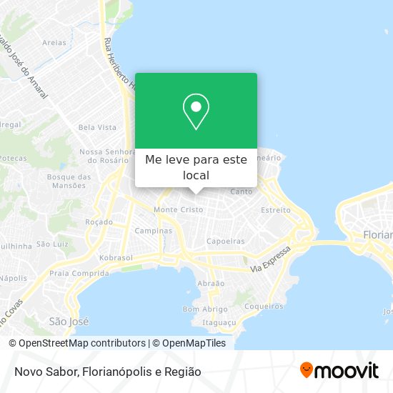 Novo Sabor mapa