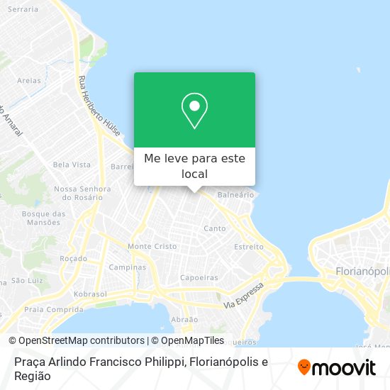Praça Arlindo Francisco Philippi mapa