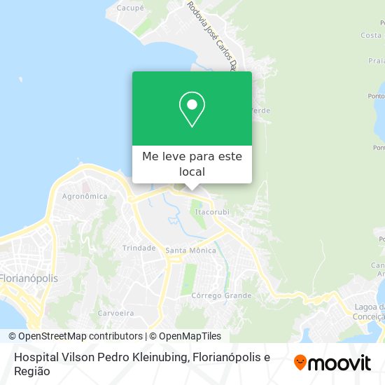 Hospital Vilson Pedro Kleinubing mapa