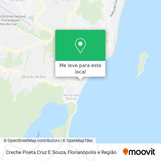 Creche Poeta Cruz E Souza mapa