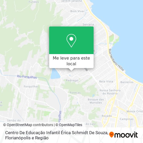 Centro De Educação Infantil Érica Schmidt De Souza mapa